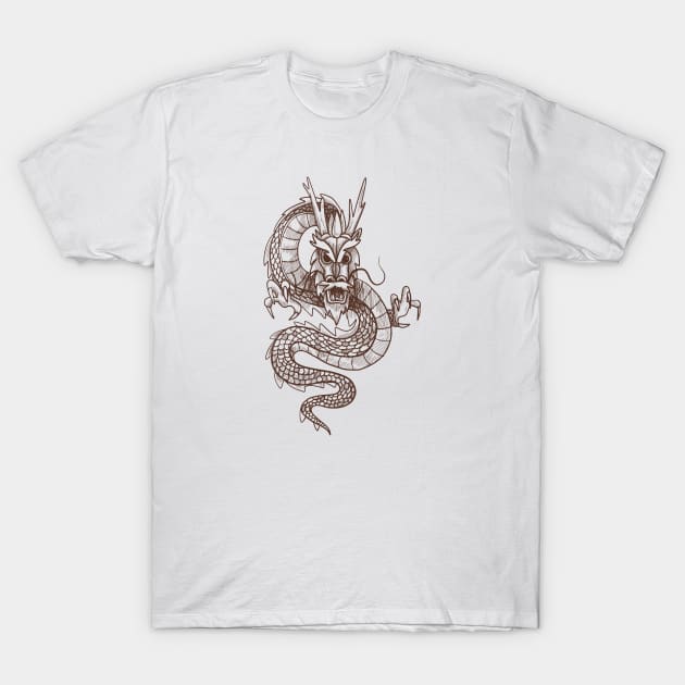 Traditional Chinese dragon T-Shirt by MaiKStore